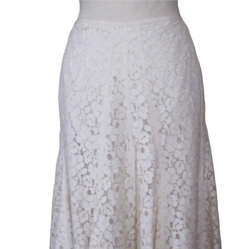 Tahari Lace Fit & Flare Skirt - Picture 2 of 9